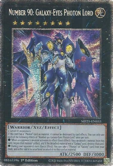 Number 90 Galaxy Eyes Photon Lord 2025 Mega-Pack Yu-Gi-Oh! card