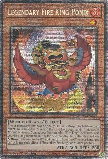 Legendary Fire King Ponix 2025 Mega-Pack Yu-Gi-Oh! card