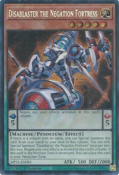 Disablaster the Negation Fortress 2025 Mega-Pack Yu-Gi-Oh! card