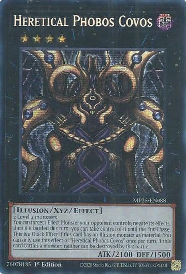 Heretical Phobos Covos 2025 Mega-Pack Yu-Gi-Oh! card