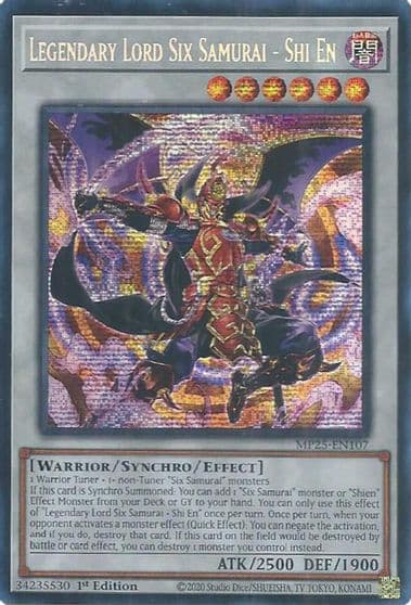 Legendary Lord Six Samurai Shi En 2025 Mega-Pack Yu-Gi-Oh! card