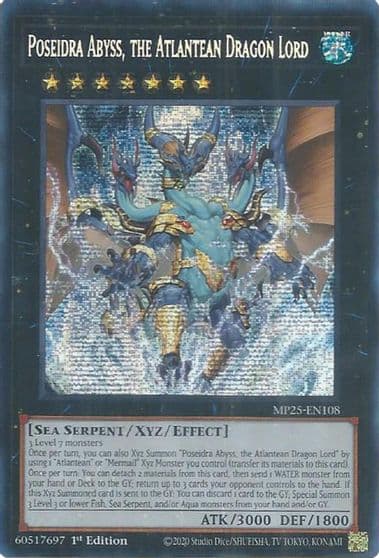 Poseidra Abyss the Atlantean Dragon Lord 2025 Mega-Pack Yu-Gi-Oh! card