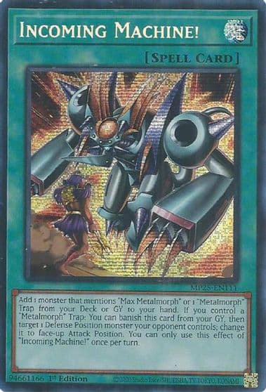 Incoming Machine 2025 Mega-Pack Yu-Gi-Oh! card