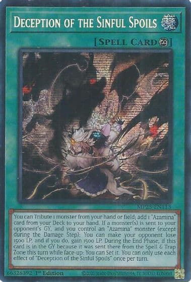 Deception of the Sinful Spoils 2025 Mega-Pack Yu-Gi-Oh! card