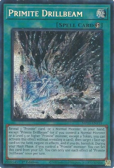 Primite Drillbeam 2025 Mega-Pack Yu-Gi-Oh! card