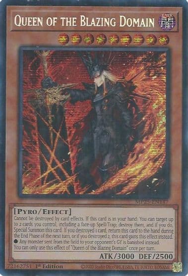 Queen of the Blazing Domain 2025 Mega-Pack Yu-Gi-Oh! card