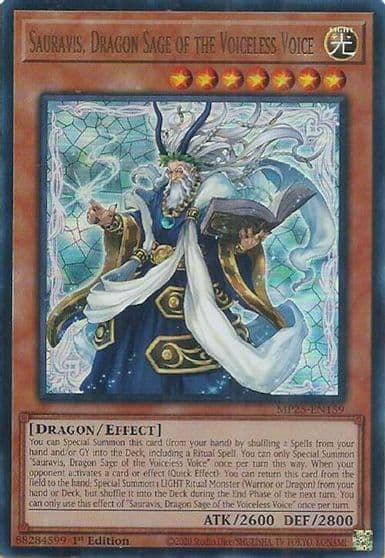 Sauravis Dragon Sage of the Voiceless Voice 2025 Mega-Pack Yu-Gi-Oh! card