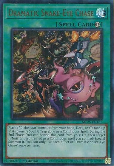 Dramatic Snake Eye Chase 2025 Mega-Pack Yu-Gi-Oh! card