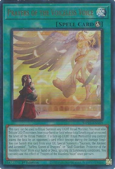 Prayers of the Voiceless Voice 2025 Mega-Pack Yu-Gi-Oh! card