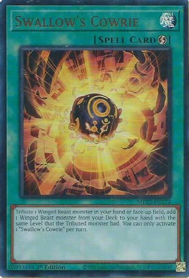 Swallows Cowrie 2025 Mega-Pack Yu-Gi-Oh! card