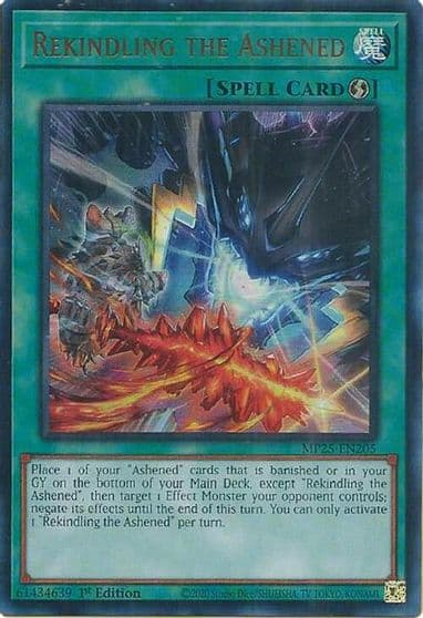 Rekindling the Ashened 2025 Mega-Pack Yu-Gi-Oh! card