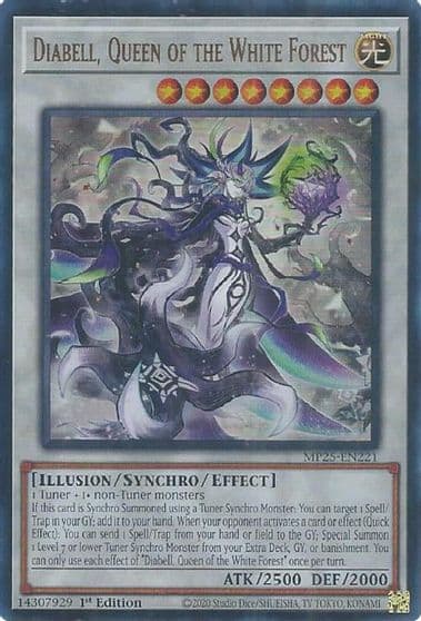 Diabell Queen of the White Forest 2025 Mega-Pack Yu-Gi-Oh! card