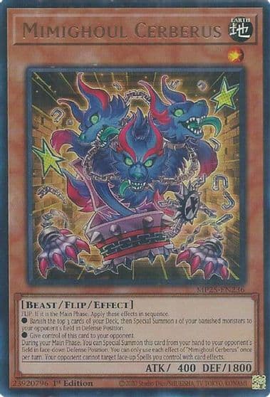 Mimighoul Cerberus 2025 Mega-Pack Yu-Gi-Oh! card