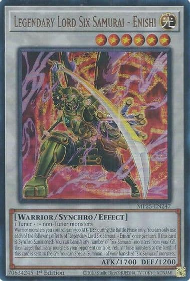 Legendary Lord Six Samurai Enishi 2025 Mega-Pack Yu-Gi-Oh! card
