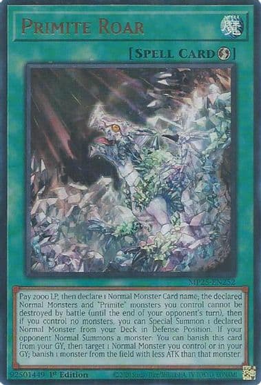 Primite Roar 2025 Mega-Pack Yu-Gi-Oh! card