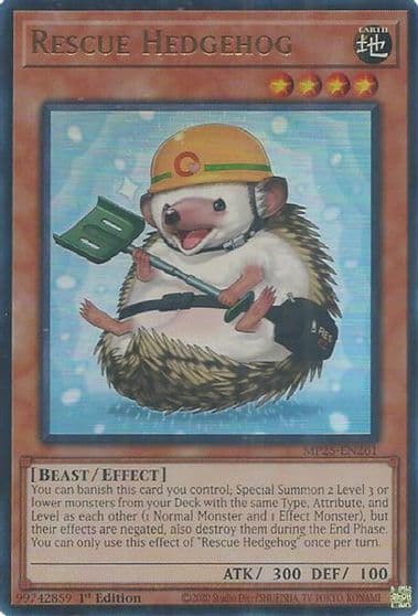 Rescue Hedgehog 2025 Mega-Pack Yu-Gi-Oh! card