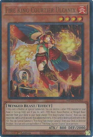 Fire King Courtier Ulcanix 2025 Mega-Pack Yu-Gi-Oh! card
