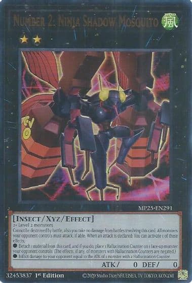 Number 2 Ninja Shadow Mosquito 2025 Mega-Pack Yu-Gi-Oh! card