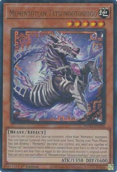 Mementotlan Tatsunootoshigo 2025 Mega-Pack Yu-Gi-Oh! card
