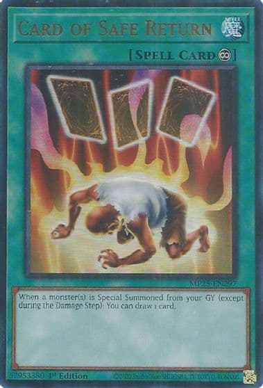 Card of Safe Return 2025 Mega-Pack Yu-Gi-Oh! card