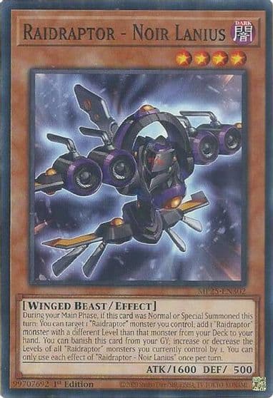 Raidraptor Noir Lanius 2025 Mega-Pack Yu-Gi-Oh! card