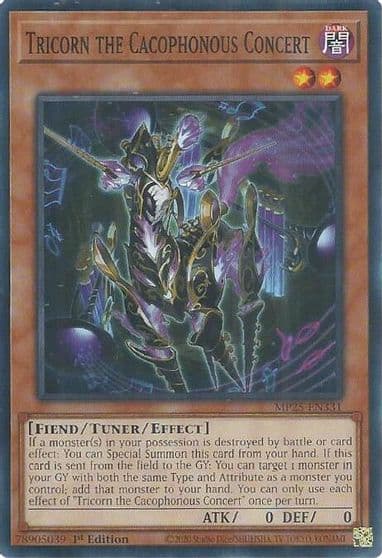 Tricorn the Cacophonous Concert 2025 Mega-Pack Yu-Gi-Oh! card