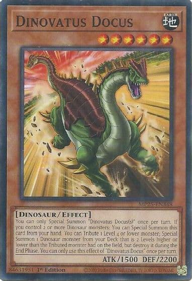 Dinovatus Docus 2025 Mega-Pack Yu-Gi-Oh! card