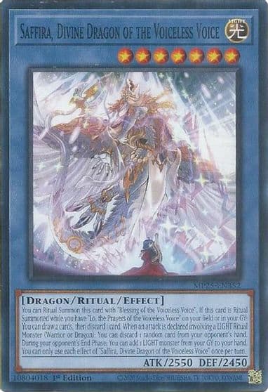Saffira Divine Dragon of the Voiceless Voice 2025 Mega-Pack Yu-Gi-Oh! card