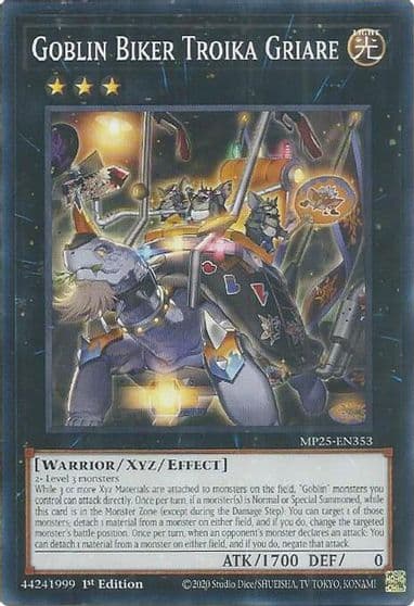 Goblin Biker Troika Griare 2025 Mega-Pack Yu-Gi-Oh! card