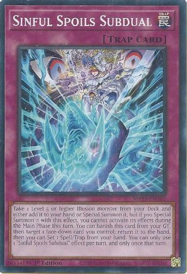 Sinful Spoils Subdual 2025 Mega-Pack Yu-Gi-Oh! card