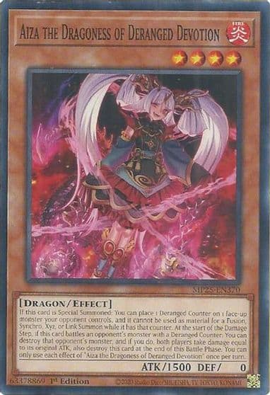 Aiza the Dragoness of Deranged Devotion 2025 Mega-Pack Yu-Gi-Oh! card