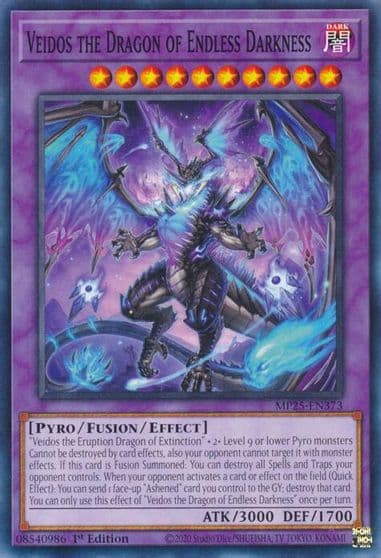 Veidos the Dragon of Endless Darkness 2025 Mega-Pack Yu-Gi-Oh! card