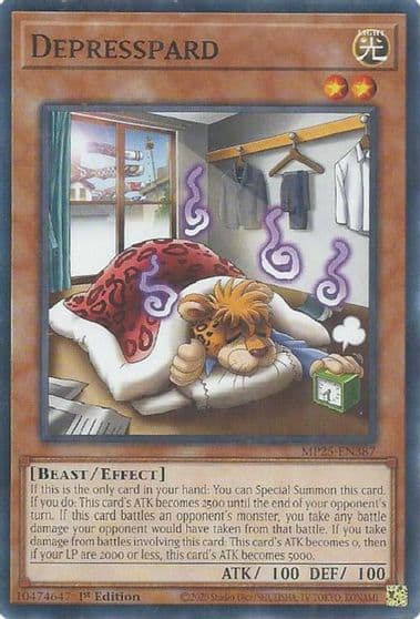 Depresspard 2025 Mega-Pack Yu-Gi-Oh! card
