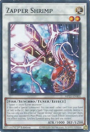 Zapper Shrimp 2025 Mega-Pack Yu-Gi-Oh! card