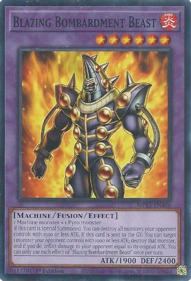 Blazing Bombardment Beast 2025 Mega-Pack Yu-Gi-Oh! card