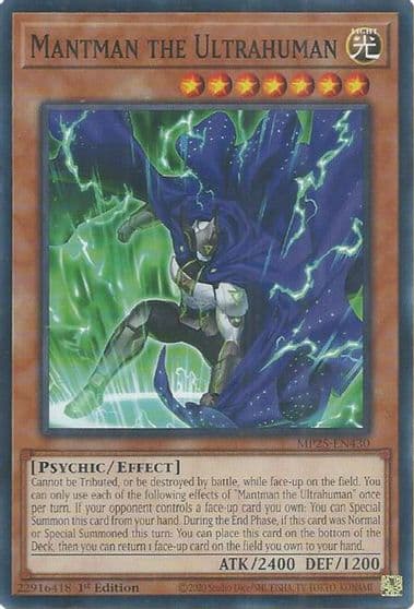 Mantman the Ultrahuman 2025 Mega-Pack Yu-Gi-Oh! card