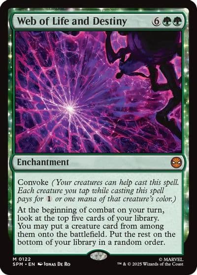 Web of Life and Destiny Marvel's Spider-Man Magic card