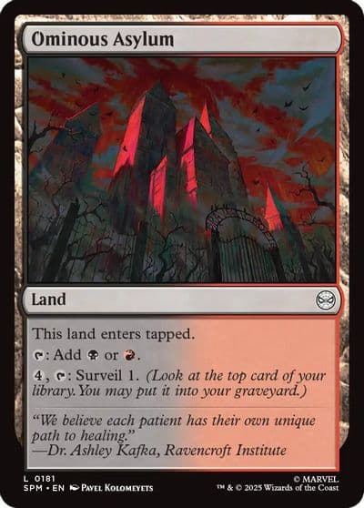 Ominous Asylum Marvel's Spider-Man Magic card