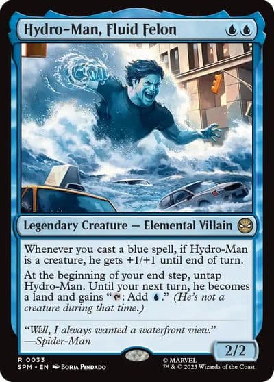Hydro Man Fluid Felon Marvel's Spider-Man Magic card