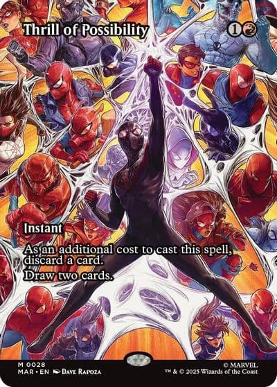 Thrill of Possibility Borderless Marvel Universe Eternal-Legal Magic card