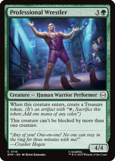Professional Wrestler Marvel's Spider-Man Magic card