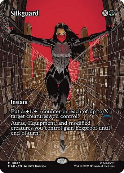 Silkguard Borderless Marvel Universe Eternal-Legal Magic card