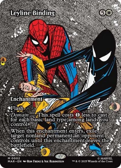 Leyline Binding Borderless Marvel Universe Eternal-Legal Magic card