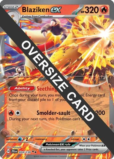 Blaziken ex Jumbo Cards Pokemon card