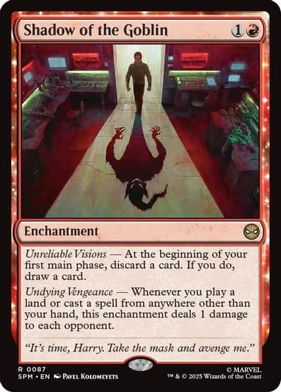 Shadow of the Goblin Marvel's Spider-Man Magic card