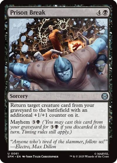 Prison Break Marvel's Spider-Man Magic card