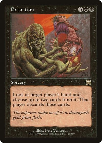 Extortion Mercadian Masques Magic card