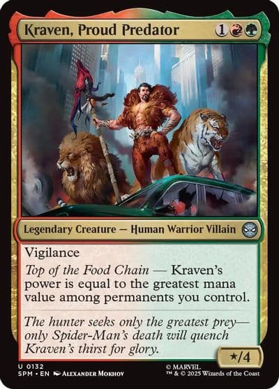 Kraven Proud Predator Marvel's Spider-Man Magic card