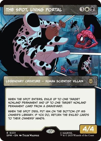 The Spot Living Portal Borderless Marvel's Spider-Man Magic card