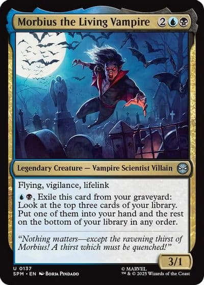 Morbius the Living Vampire Marvel's Spider-Man Magic card